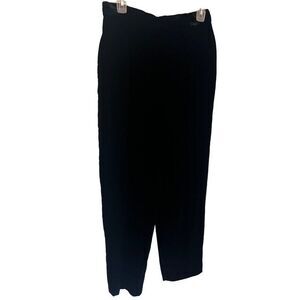 Vintage Herman Geist womens black velvet  straight leg pants‎ waist 28